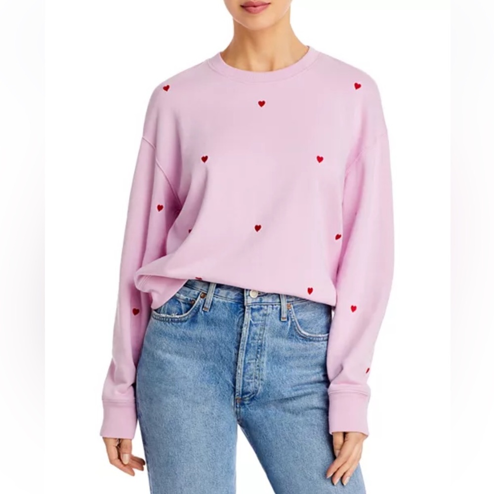 RAILS Ramona Embroidered Heart Sweatshirt